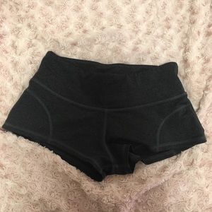 Dark Grey athletic cheeky shorts